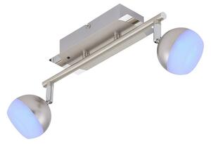 Briloner 2040-022 - Luce Spot a LED RGB dimmerabile 2xLED/3,3W/230V + T