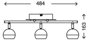 Briloner 2040-032 - Luce Spot a LED RGB dimmerabile 3xLED/3,3W/230V + Tc