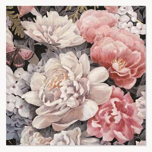 Quadro su tela dipinto a mano Peonie