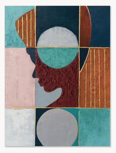 Quadro su tela dipinto a mano Himba