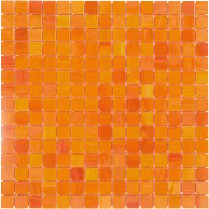 Mosaico pasta di vetro Gerbera20 arancione sp. 4 mm