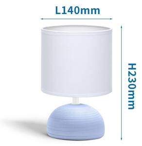 Aigostar - Lampada da tavolo 1xE14/40W/230V blu/bianco