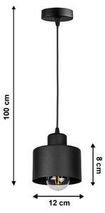 Lampadario a sospensione con filo BODO 1xE27/60W/230V
