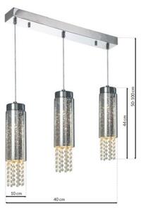 Lampadario a sospensione con filo MOONLIGHT 3xE14/40W/230V