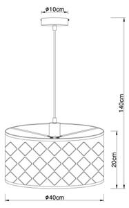 Globo 15329H - Lampadario a sospensione con filo HARALD 1xE27/60W/230V