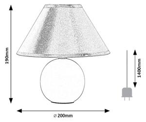 Rabalux 2146 - Lampada da tavolo ARIEL 1xE14/40W/230V