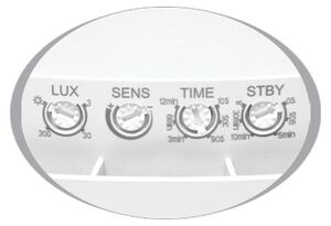 Ecolite WHST707-LED/HF - Plafoniera a LED per esterni con sensore