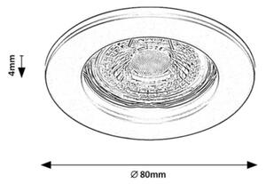 Rabalux 2151 - Lampada da soffitto ad incasso SPOT RELIGHT 1xGU5,3/25W/12V