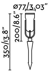 FARO 70037 - Lampada LED da esterno SLOT-35 LED/14W/230V IP65 3000K