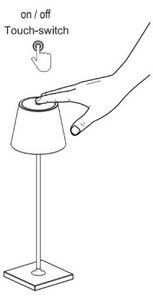 FARO 70776 - Lampada da tavolo touch per esterni TOC LED/2,2W/230V IP54