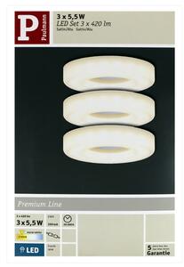Paulmann 92704 - SET 3xLED/5,5W Lampada da incasso BAGEL 230V