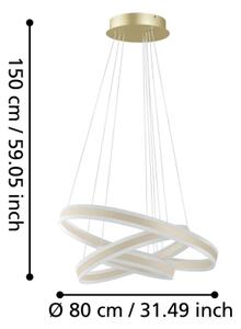 Eglo 39314 - Lampadario a sospensione con filo LED dimmerabile TONARELLA LED/78W/230V+70W+34W