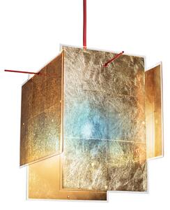Lampada a sospensione Ingo Maurer, 24 Karat Blau, dimmerabile, Dorato / Ottone, Soggiorno, Plastica, Design