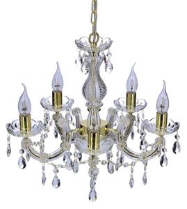 Lampadario a sospensione con catena MARIA TERESA 5xE14/40W/230V