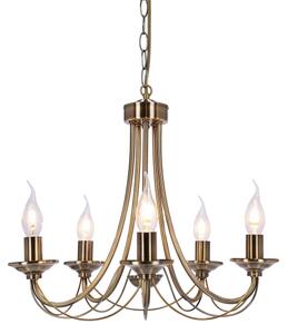 Lampadario a sospensione con catena MUZA 5xE14/40W/230V