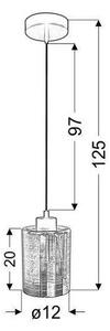 Lampadario a sospensione con filo COX 1xE27/60W/230V