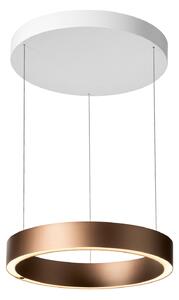 Lampada a sospensione LOOM DESIGN, Velora, dimmerabile, Marrone / Ruggine, Soggiorno, Alluminio, Moderno