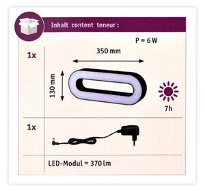 Paulmann 93933 - LED/6W IP44 Lampada portatile dimmerabile da esterno MOVAL 230V
