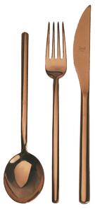 Servizio 30 pz dolce Due Bronzo in Acciaio Inossidabile, colore Bronzo, Lavorazione della supperficie con impiantazione di Titanio PVD
