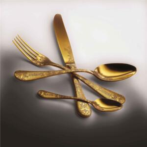 Servizio 24 pezzi casablanca ice oro in Acciaio Inossidabile, colore Oro Satinato, Lavorazione della supperficie con impiantazione di Titanio PVD