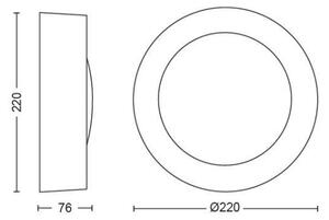Philips 17465/30/P7 - LED RGB Lampada da esterno Hue DAYLO LED/15W/230V IP44