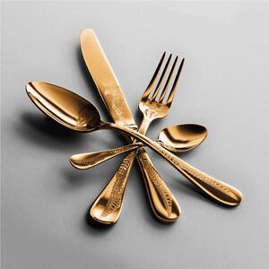 Servizio 20 pezzi Caccia Oro in Acciaio Inossidabile, colore Oro, Lavorazione della supperficie con impiantazione di Titanio PVD