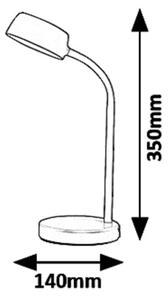 Rabalux 6780 - Lampada da tavolo LED BERRY LED/4,5W/230V