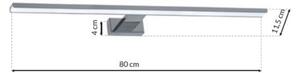 Luce LED per specchio da bagno SHINE LED/15W/230V 80 cm IP44 cromo lucido