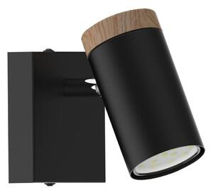 Faretto da parete LAGOS 1xGU10/15W/230V nero/marrone