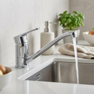 Miscelatore per cucina, monocomando, cromato, modello Casa CR-1203-CS, marca Aquanello