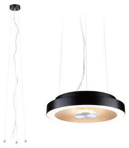 Lampada a soffitto LED Paulmann Volea, 3000K, 1300 lumen, 230V, 4W / 18,5W, dimmerabile, disponibile in nero, oro e argento