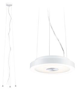 Lampada a soffitto LED Paulmann Volea, 3000K, 950lm, 230V, 3,5W / 13W, dimmerabile, colore bianco, finitura argento