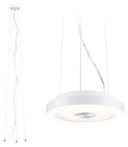 Lampada a soffitto LED Paulmann Volea, 3000K, 1300 lumen, 230V, 4W / 18,5W, dimmerabile, colore bianco, finitura argento