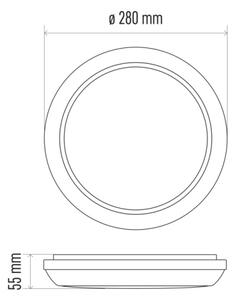 Plafoniera LED da esterno DORI LED/24W/230V IP54 tondo