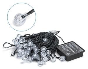 Aigostar - LED Solare catena decorativa 50xLED/8 funzioni 12m IP65 bianco caldo