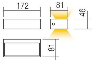 Redo 90153 - Applique da esterno LED LAMPRIS LED/9W/230V IP65