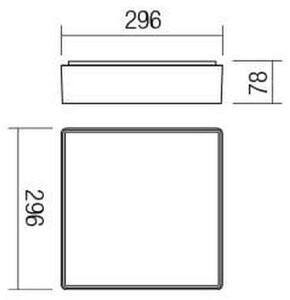 Redo 90158 - Plafoniera LED da esterno MARINA LED/16W/230V IP65 antracite