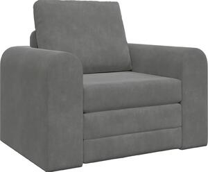 Divano letto Grigio scuro 98 x 71 x 83 cm Velluto
