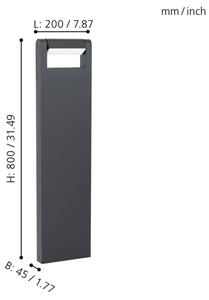 Eglo 98708 - Lampada LED da esterno BRIANZA LED/4,8W/230V IP44