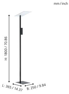 Eglo 99113 - Lampada da terra LED BUDEMSEA 2xGU10/5W/230V