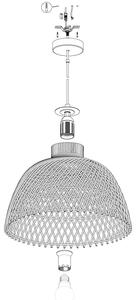 Eglo 43285 - Lampadario a sospensione con filo AUSNBY 1xE27/40W/230V