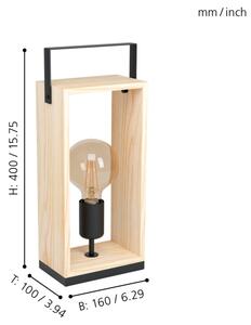 Eglo 43415 - Lampada da tavolo FAMBOROUGH 1xE27/40W/230V