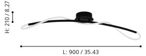 Eglo 99381 - Plafoniera LED EGIDONELLA LED/20W/230V
