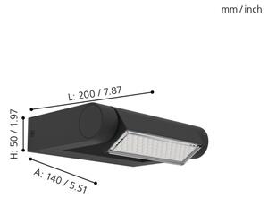 Eglo 98707 - Applique LED per esterni BRIANZA LED/4,8W/230V IP44