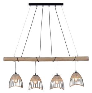 Leuchten Direkt 11156-79 - Lampadario a sospensione con filo REED 4xE27/60W/230V