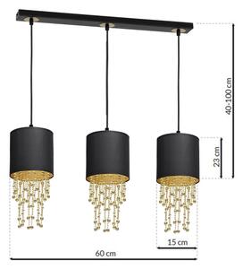 Lampadario a sospensione con filo ALMERIA 3xE27/60W/230V