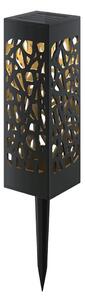 Aigostar - Lampada solare a LED 0,006W/1,2V 28,5 cm nera 3000K IP44