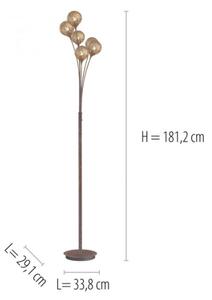 Paul Neuhaus 398-48 - Lampada da terra GRETA 6xG9/40W/230V