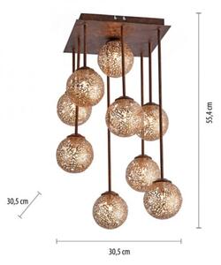 Paul Neuhaus 6238-48 - Lampadario a sospensione con supporto rigido GRETA 9xG9/40W/230V