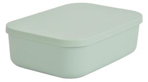 Scatola con coperchio in verde chiaro in plastica 24x18x8 cm – Homéa